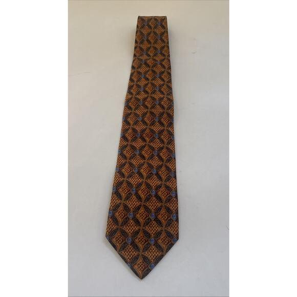 VINTAGE Ermenegildo Zegna Tie 100% Silk ITALY Made Necktie Business Formal Retro - Picture 1 of 9